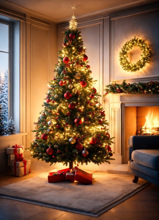 10 Beautiful Christmas Tree Ai Art Pictures You Will Love - picture 5