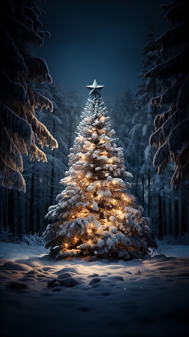 10 Beautiful Christmas Tree Ai Art Pictures You Will Love - picture 7