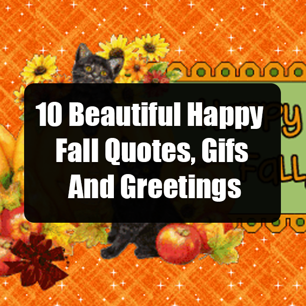 10 Beautiful Happy Fall Quotes, Gifs And Greetings