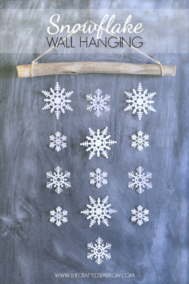10 Beautiful Winter Crafts Using Snowflakes - picture 3