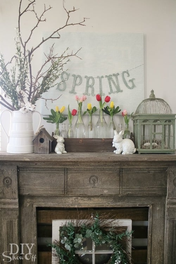 10 Best DIY Spring Mantel Ideas For The Home - picture 6