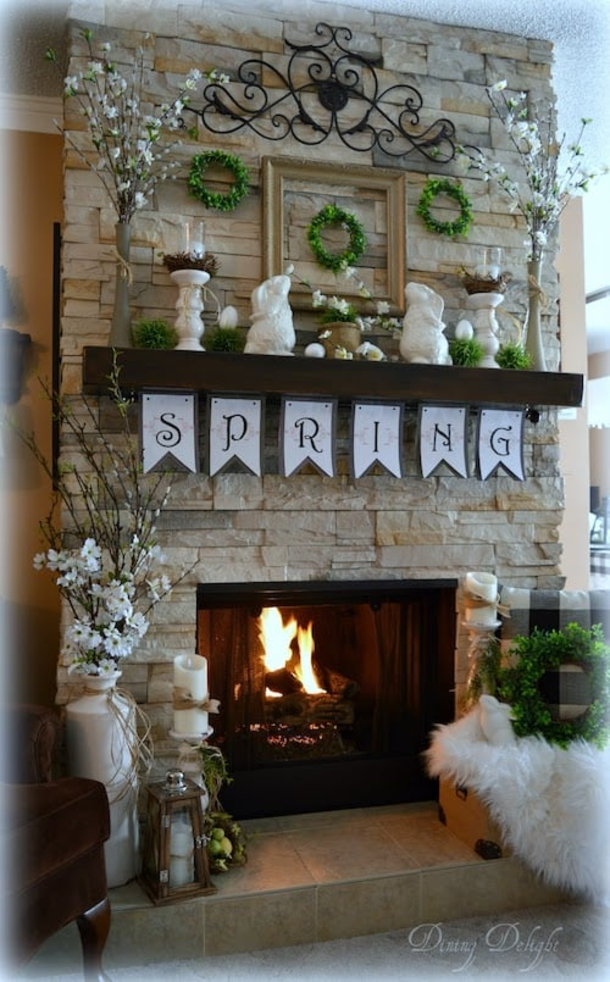 10 Best DIY Spring Mantel Ideas For The Home - picture 9