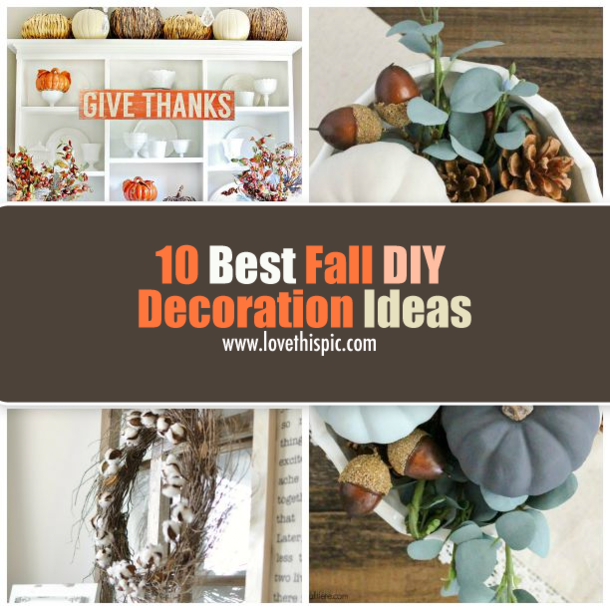 10 Best Fall DIY Decoration Ideas