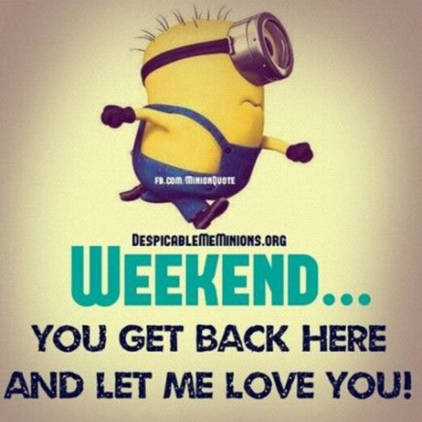 10 Best Funny Minion Weekend Quotes - picture 2