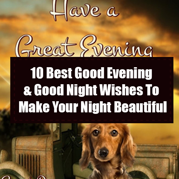10 Best Good Evening & Good Night Wishes To Make Your Night Beautiful