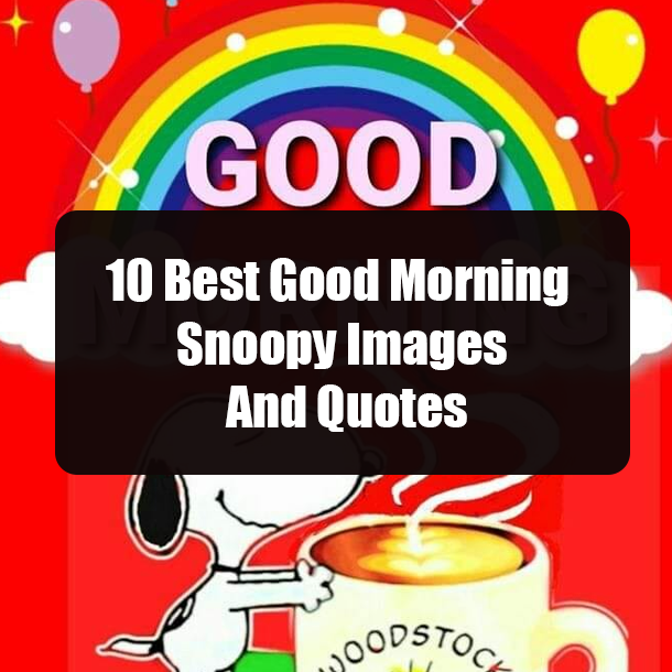 10 Best Good Morning Snoopy Images And Quotes
