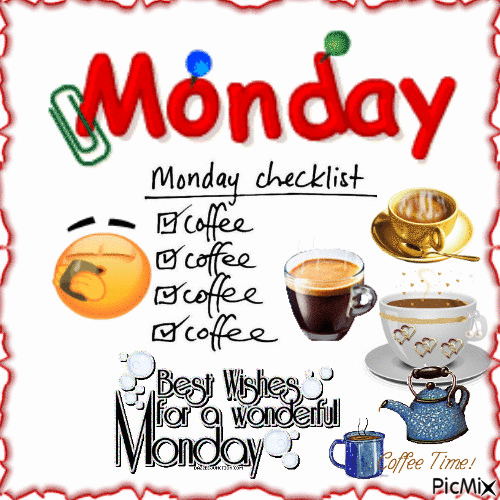 10 Best Happy Monday Animated Gifs With Coffee For 2023 - picture 11