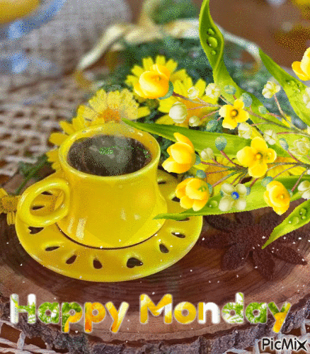 10 Best Happy Monday Animated Gifs With Coffee For 2023 - picture 3