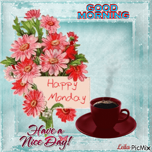 10 Best Happy Monday Animated Gifs With Coffee For 2023 - picture 6