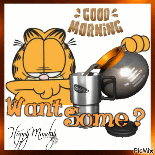 10 Best Happy Monday Animated Gifs With Coffee For 2023 - picture 8