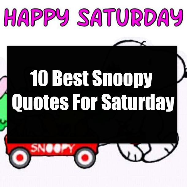 10 Best Snoopy Quotes For Saturday