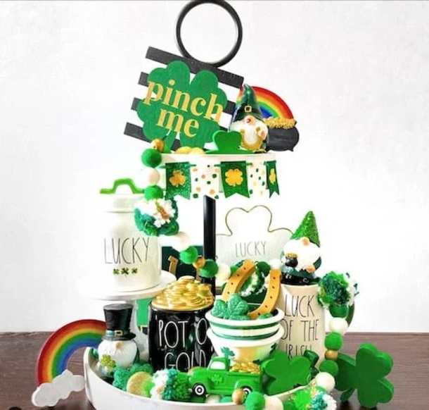 10 Best St. Patrick’s Day Tiered Tray Decor Ideas For 2023 - picture 6