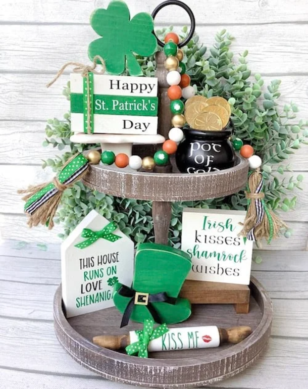 10 Best St. Patrick’s Day Tiered Tray Decor Ideas For 2023 - picture 8