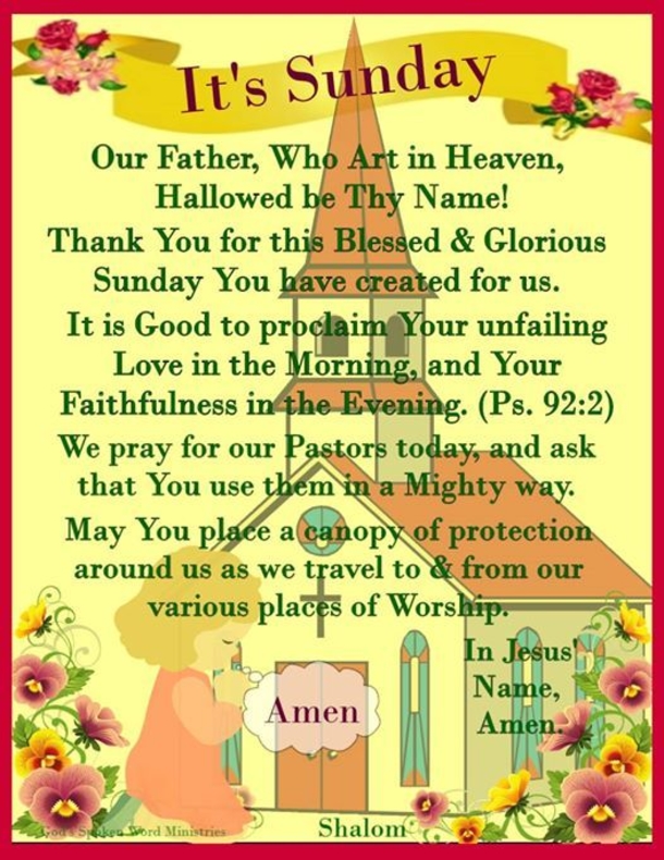 10 Best Sunday Prayers To Start Your Day - picture 7
