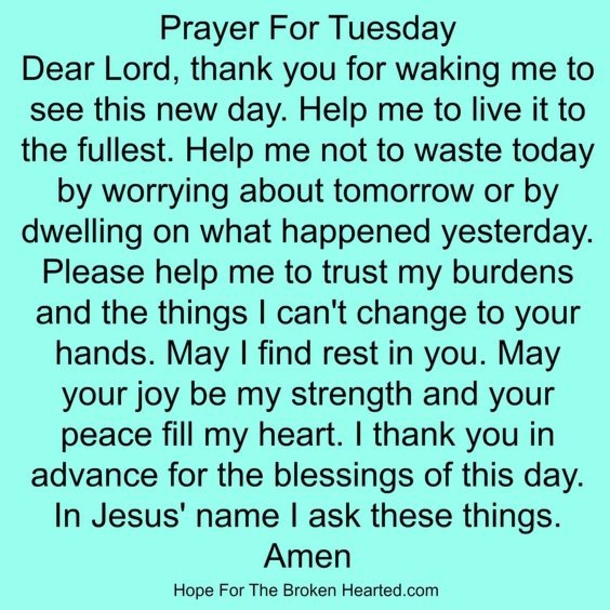 10 Best Tuesday Prayer Quotes - picture 3