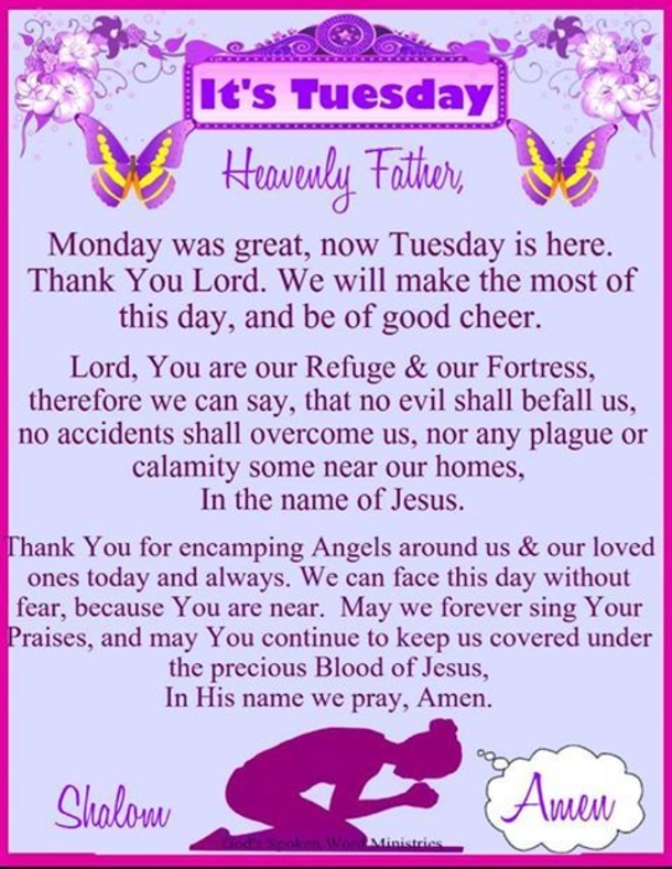 10 Best Tuesday Prayer Quotes - picture 6