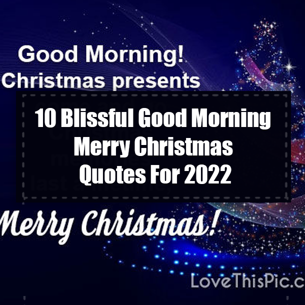 10 Blissful Good Morning Merry Christmas Quotes For 2022
