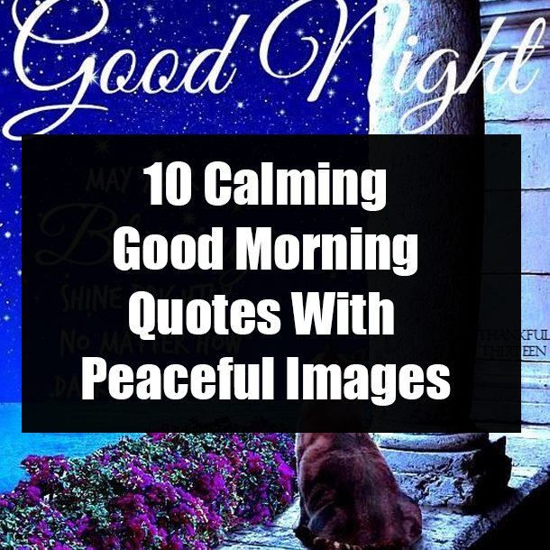 10 Calming Good Morning Quotes With Peaceful Images