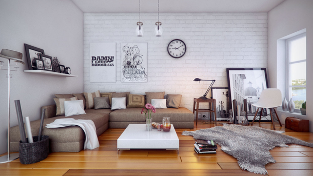 10 Catchy White Brick Home Interiors - picture 4