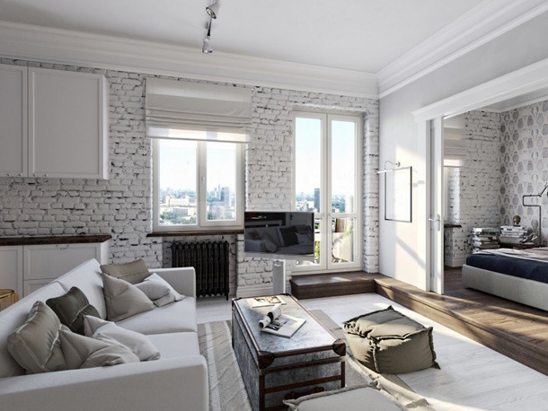 10 Catchy White Brick Home Interiors - picture 6