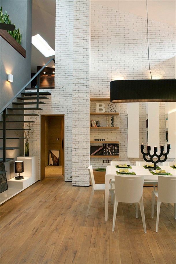 10 Catchy White Brick Home Interiors - picture 7