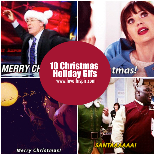 10 Christmas Holiday Gifs