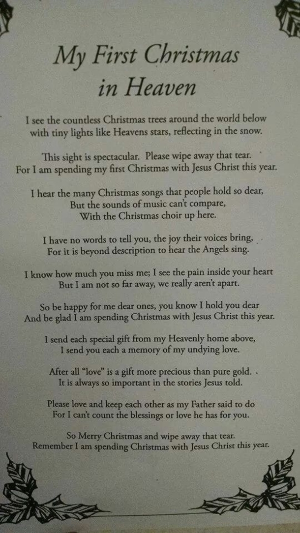 10 Christmas Quotes About Missing Loved Ones Who Are In Heaven - picture 4