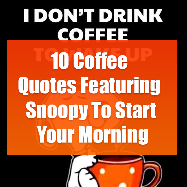 10 Coffee Quotes Featuring Snoopy To Start Your Morning