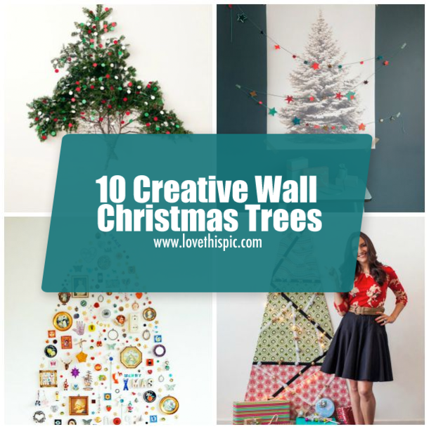 10 Creative Wall Christmas Trees