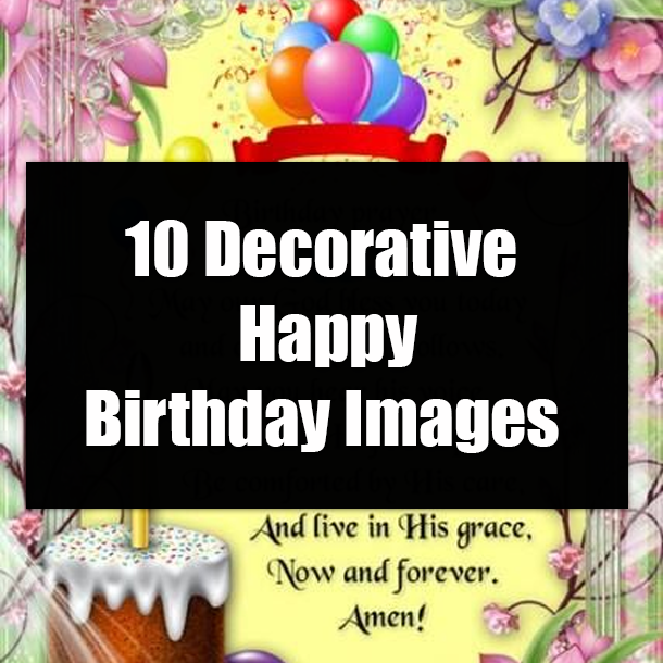 10 Decorative Happy Birthday Images