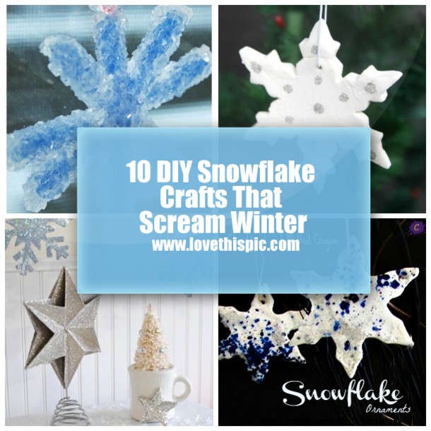 10 DIY Snowflake Crafts That Scream Winter