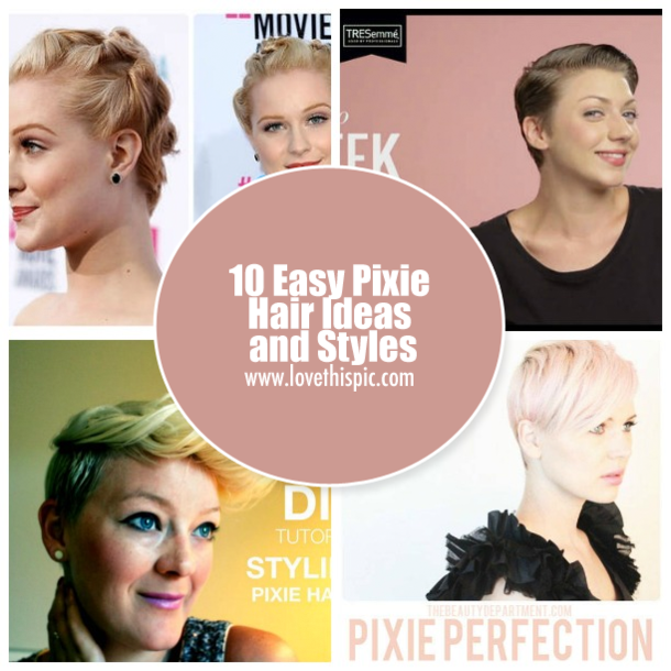 10 Easy Pixie Hair Ideas and Styles
