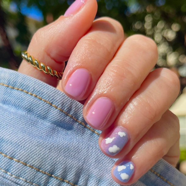 10+ Extra Cute & Fluffy Cloud Nails You Have To Try NOW - picture 4