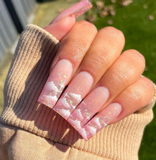 10+ Extra Cute & Fluffy Cloud Nails You Have To Try NOW - picture 5