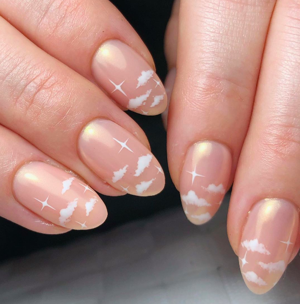 10+ Extra Cute & Fluffy Cloud Nails You Have To Try NOW - picture 8