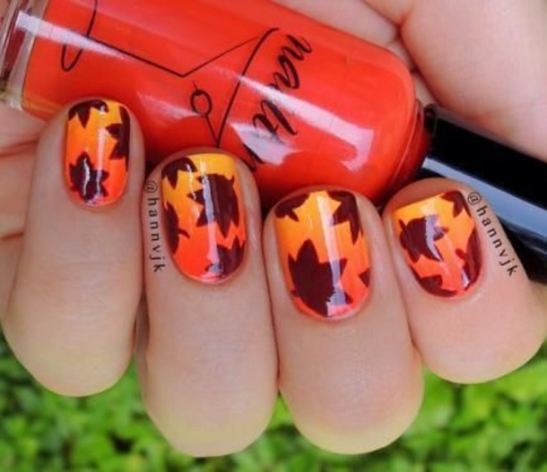 10 Fall Nail Art Ideas And Designs - picture 11