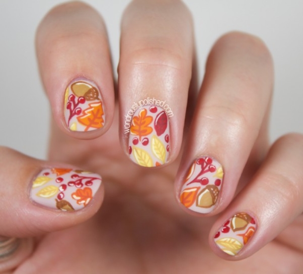10 Fall Nail Art Ideas And Designs - picture 2
