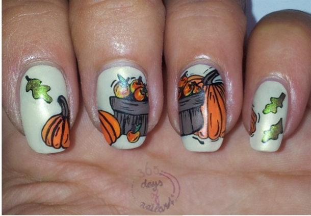 10 Fall Nail Art Ideas And Designs - picture 3