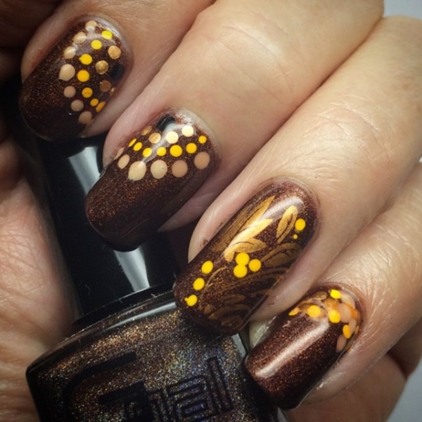 10 Fall Nail Art Ideas And Designs - picture 7