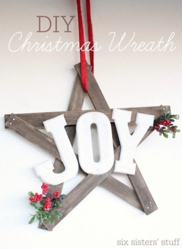 10 Farmhouse Christmas Wreath Ideas - picture 6