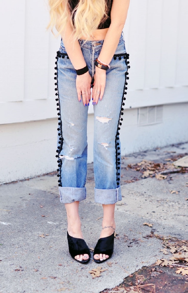 10 Fashionable DIY Tricks For Your Jeans - picture 4