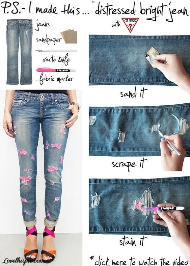 10 Fashionable DIY Tricks For Your Jeans - picture 8