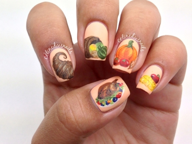 10 Festive Thanksgiving Nail Art Ideas - picture 2