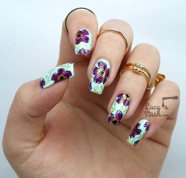 10 Floral Nail Art Ideas You Will Love - picture 7