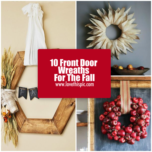 10 Front Door Wreaths For The Fall