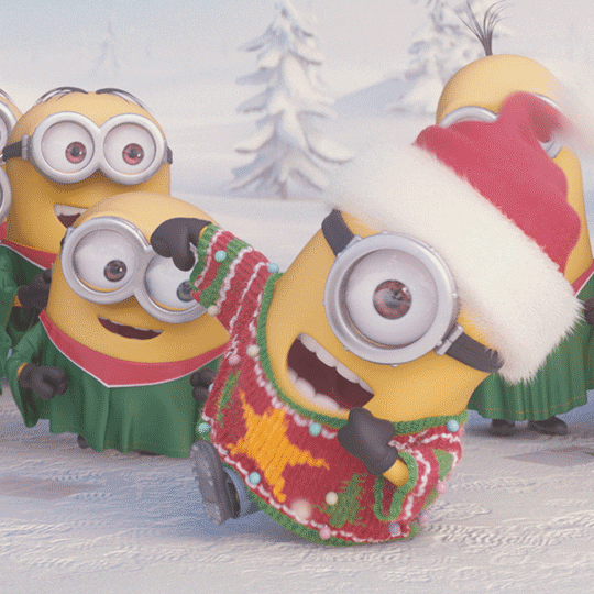 10 Fun Christmas Minion Animated Images To Share - picture 2