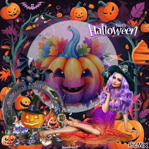 10 Fun & Colorful Happy Halloween Gif Greetings - picture 10
