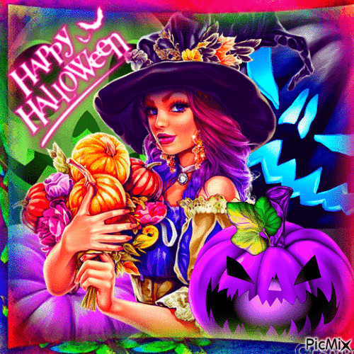 10 Fun & Colorful Happy Halloween Gif Greetings - picture 5