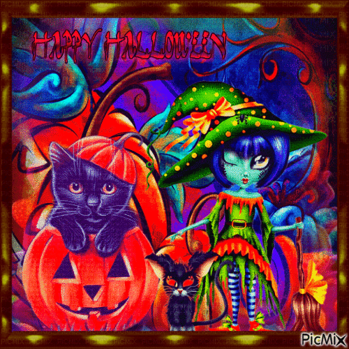 10 Fun & Colorful Happy Halloween Gif Greetings - picture 9