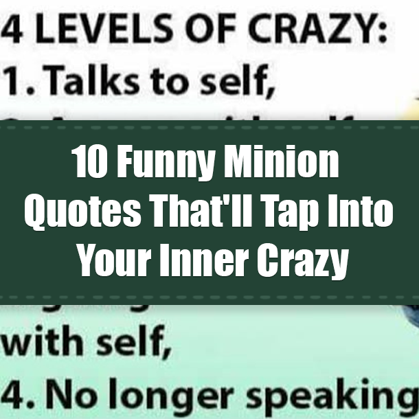 10 Funny Minion Quotes That'll Make You Tap Into Your Inner Crazy